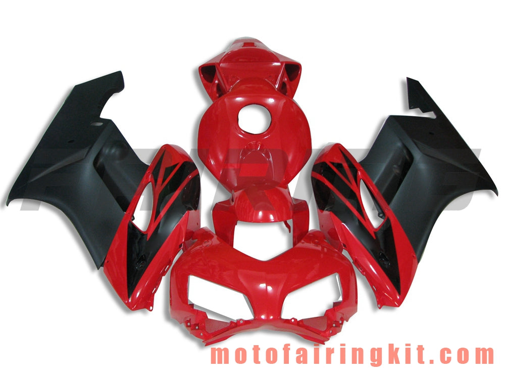 Kits de carenado aptos para CBR1000RR 2004 2005 CBR1000 RR 04 05 Molde de inyección de plástico ABS Carrocería completa para motocicleta Marco de carrocería de posventa (negro y rojo) B076