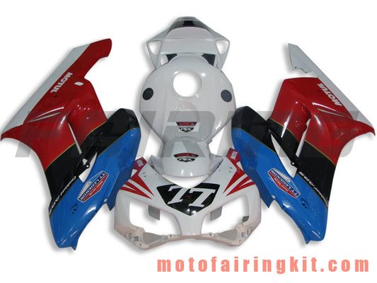 Fairing Kits Fit for CBR1000RR 2004 2005 CBR1000 RR 04 05 Plastic ABS Injection Mold Complete Motorcycle Body Aftermarket Bodywork Frame (White & Red) B078