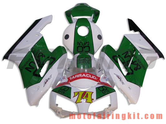 Kits de carenado aptos para CBR1000RR 2004 2005 CBR1000 RR 04 05 Molde de inyección de plástico ABS Carrocería completa para motocicleta Carrocería del mercado de accesorios Marco (verde y blanco) B079