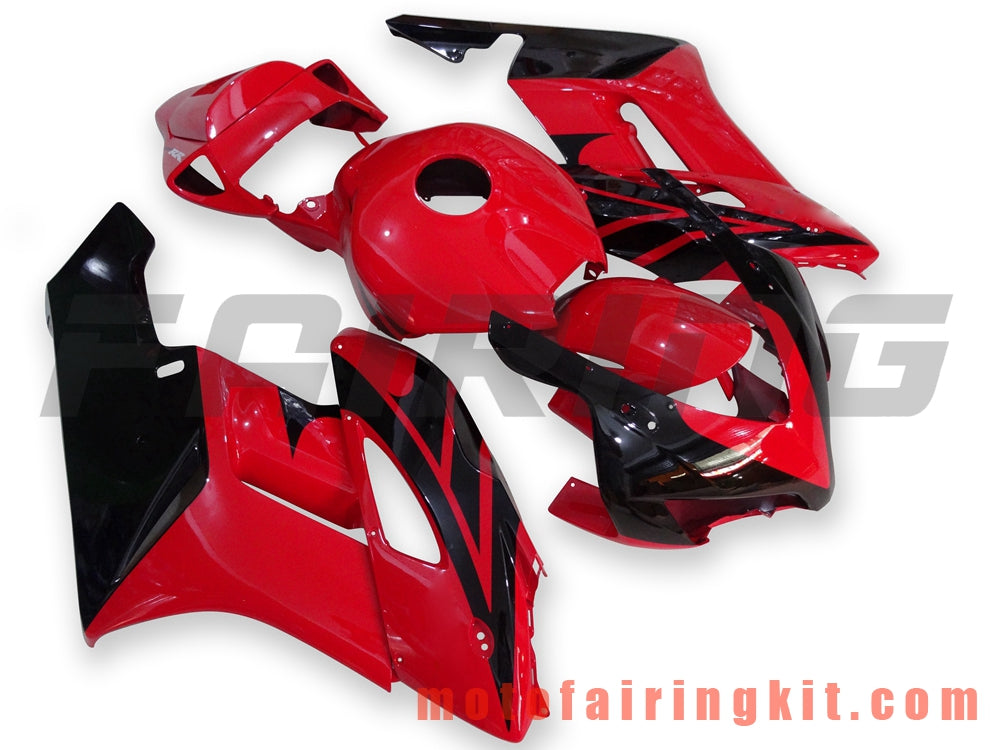 Fairing Kits Fit for CBR1000RR 2004 2005 CBR1000 RR 04 05 Plastic ABS Injection Mold Complete Motorcycle Body Aftermarket Bodywork Frame (Black & Red) B085