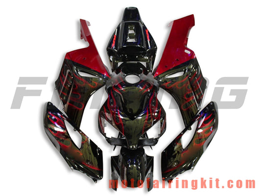 Fairing Kits Fit for CBR1000RR 2004 2005 CBR1000 RR 04 05 Plastic ABS Injection Mold Complete Motorcycle Body Aftermarket Bodywork Frame (Red & Black) B087