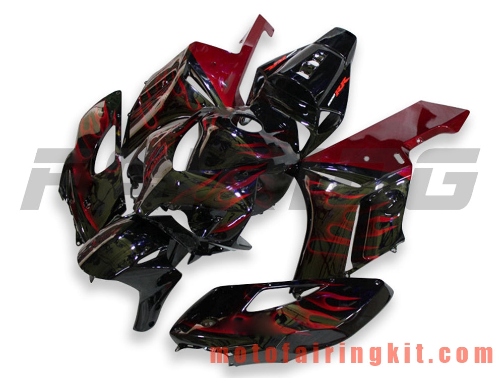 Kits de carenado aptos para CBR1000RR 2004 2005 CBR1000 RR 04 05 Molde de inyección de plástico ABS Carrocería completa para motocicleta Marco de carrocería de posventa (rojo y negro) B087