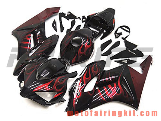 Kits de carenado aptos para CBR1000RR 2004 2005 CBR1000 RR 04 05 Molde de inyección de plástico ABS Carrocería completa para motocicleta Marco de carrocería de posventa (negro y rojo) B088