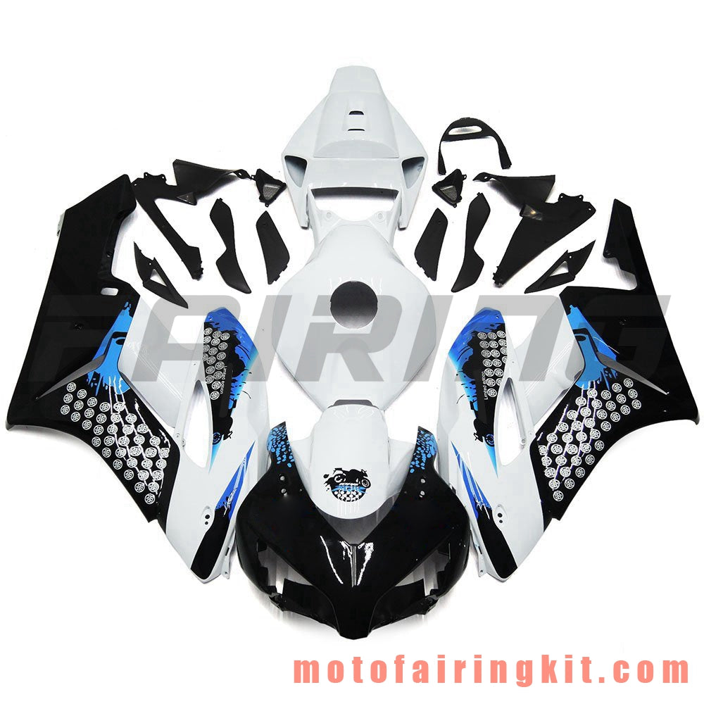 Fairing Kits Fit for CBR1000RR 2004 2005 CBR1000 RR 04 05 Plastic ABS Injection Mold Complete Motorcycle Body Aftermarket Bodywork Frame (White & Black) B091