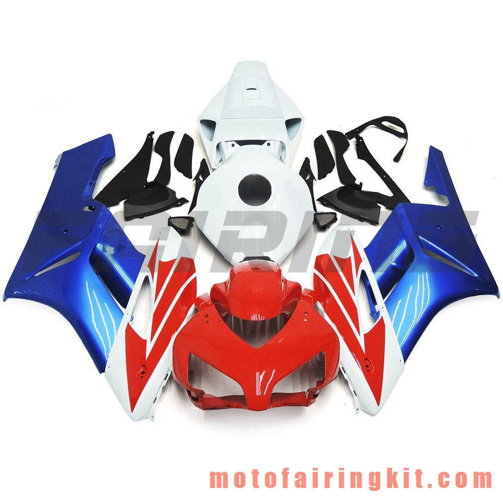 Fairing Kits Fit for CBR1000RR 2004 2005 CBR1000 RR 04 05 Plastic ABS Injection Mold Complete Motorcycle Body Aftermarket Bodywork Frame (Red & Blue) B093