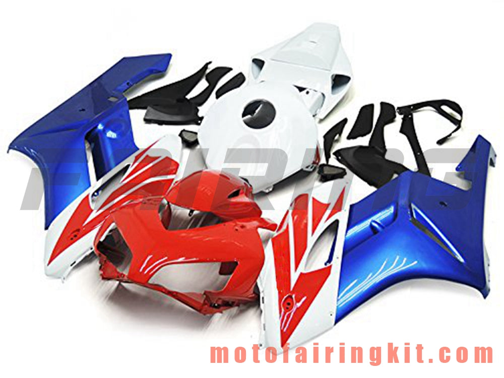 Fairing Kits Fit for CBR1000RR 2004 2005 CBR1000 RR 04 05 Plastic ABS Injection Mold Complete Motorcycle Body Aftermarket Bodywork Frame (Red & Blue) B093