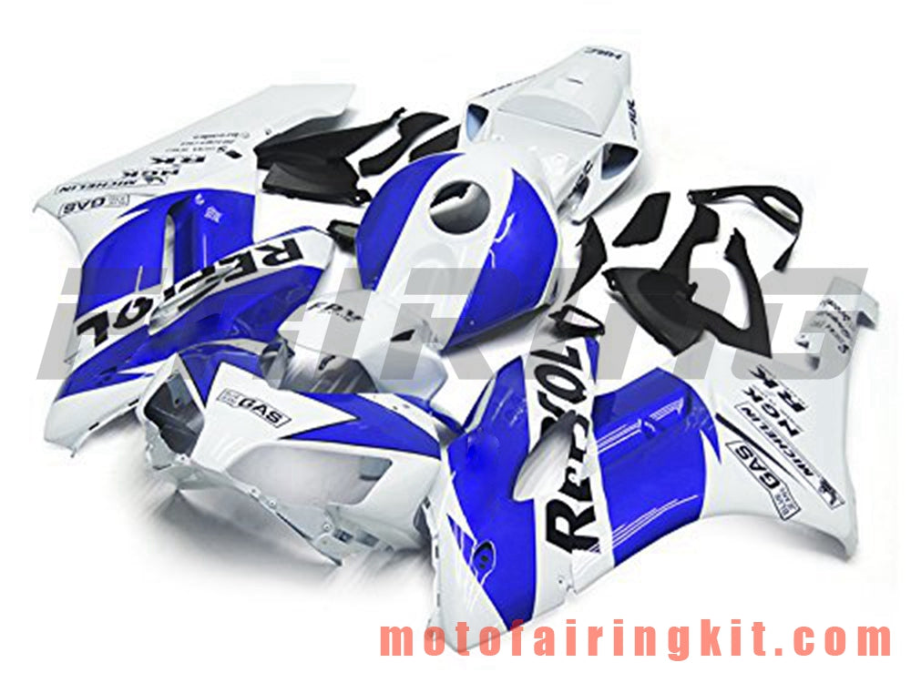 Kits de carenado aptos para CBR1000RR 2004 2005 CBR1000 RR 04 05 Molde de inyección de plástico ABS Carrocería completa para motocicleta Carrocería del mercado de accesorios Marco (azul y blanco) B095