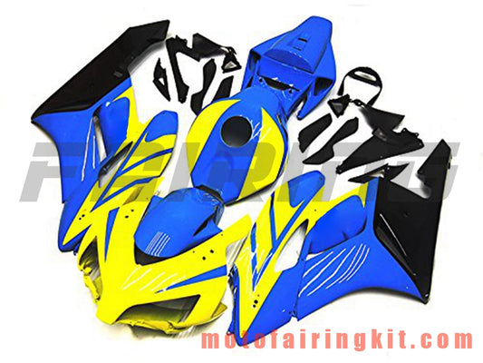 Fairing Kits Fit for CBR1000RR 2004 2005 CBR1000 RR 04 05 Plastic ABS Injection Mold Complete Motorcycle Body Aftermarket Bodywork Frame (Blue & Yellow) B096