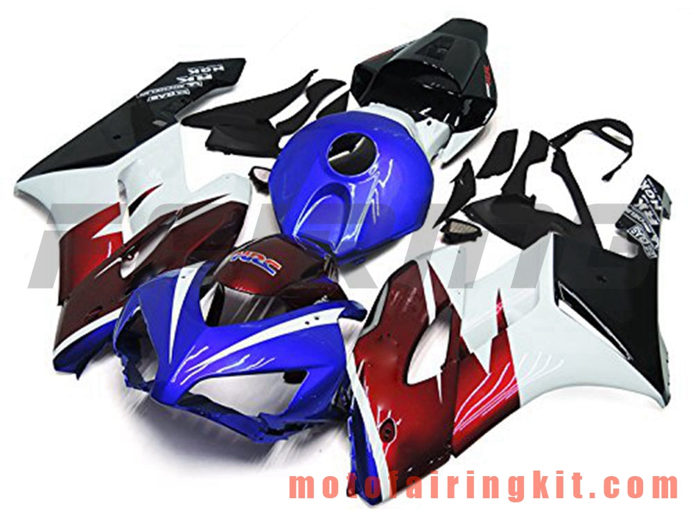 Kits de carenado aptos para CBR1000RR 2004 2005 CBR1000 RR 04 05 Molde de inyección de plástico ABS Carrocería completa para motocicleta Carrocería del mercado de accesorios Marco (azul y rojo) B097