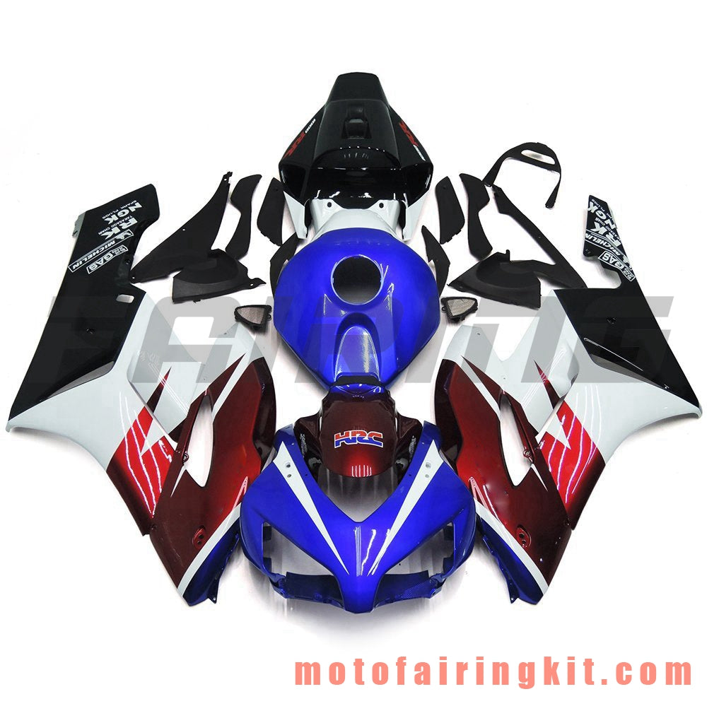 Kits de carenado aptos para CBR1000RR 2004 2005 CBR1000 RR 04 05 Molde de inyección de plástico ABS Carrocería completa para motocicleta Carrocería del mercado de accesorios Marco (azul y rojo) B097