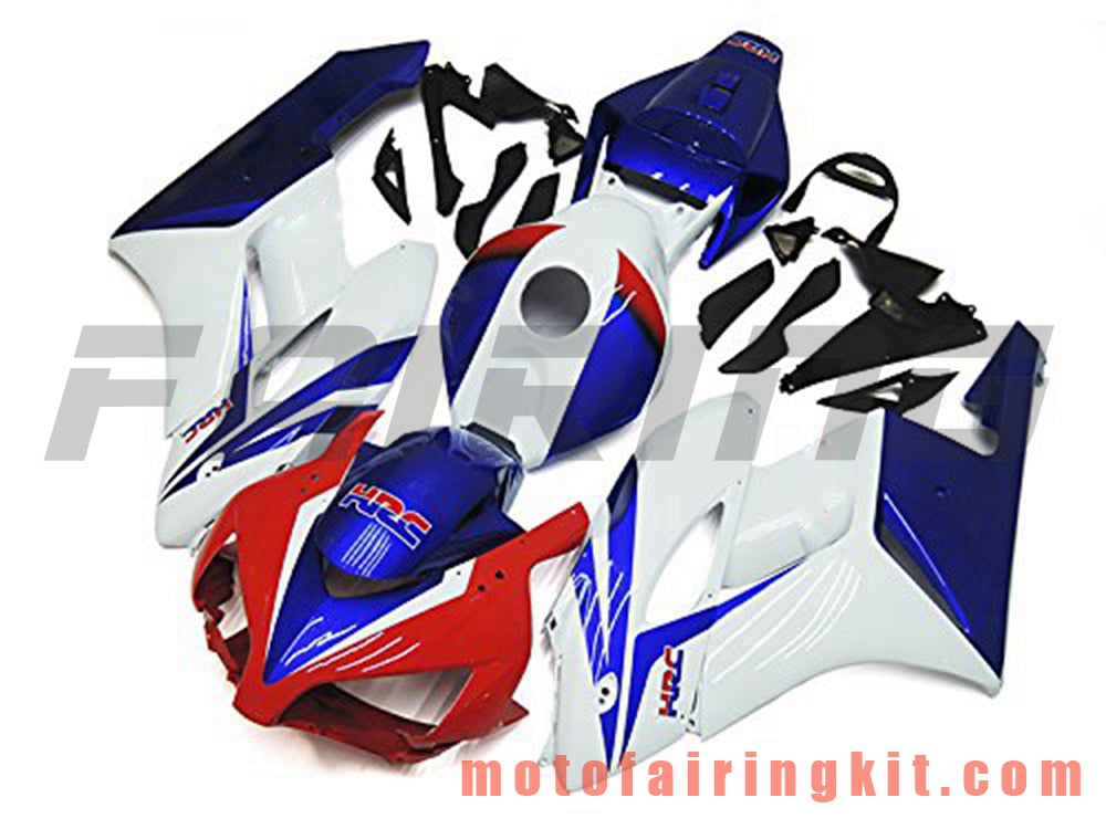 フェアリングキット CBR1000RR 2004 2005 CBR1000 RR 04 05 プラスチック ABS 射出成形 完全なオートバイボディ アフターマーケットボディワークフレーム (ホワイト &amp; ブルー) B098