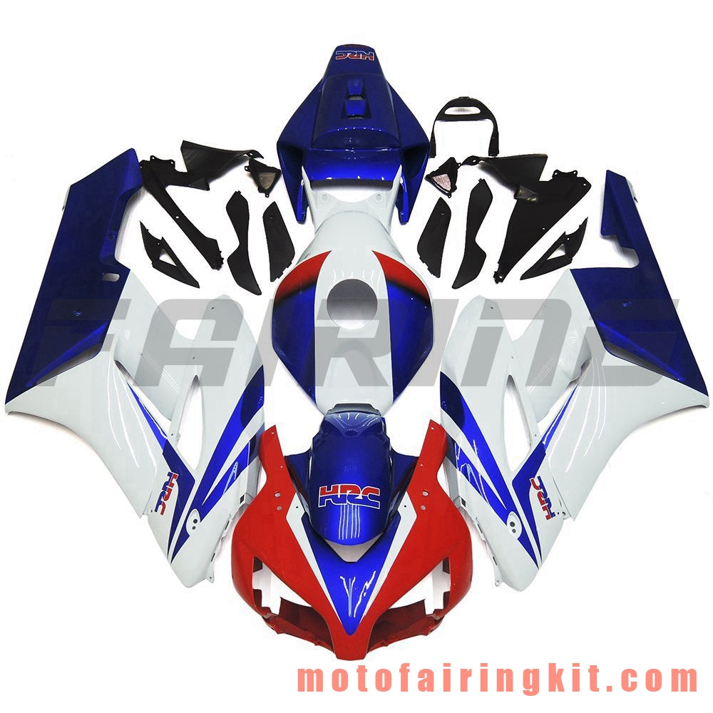 Fairing Kits Fit for CBR1000RR 2004 2005 CBR1000 RR 04 05 Plastic ABS Injection Mold Complete Motorcycle Body Aftermarket Bodywork Frame (White & Blue) B098