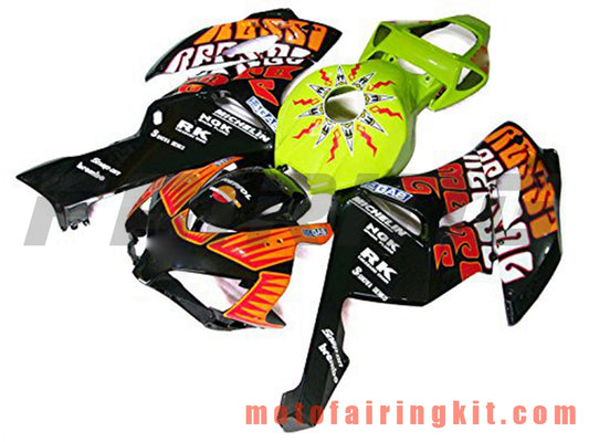 Kits de carenado aptos para CBR1000RR 2004 2005 CBR1000 RR 04 05 Molde de inyección de plástico ABS Carrocería completa para motocicleta Carrocería del mercado de accesorios Marco (verde y negro) B107