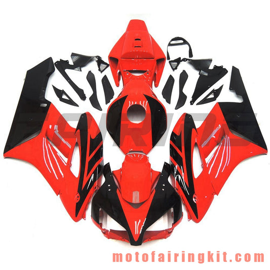 Fairing Kits Fit for CBR1000RR 2004 2005 CBR1000 RR 04 05 Plastic ABS Injection Mold Complete Motorcycle Body Aftermarket Bodywork Frame (Red & Black) B111