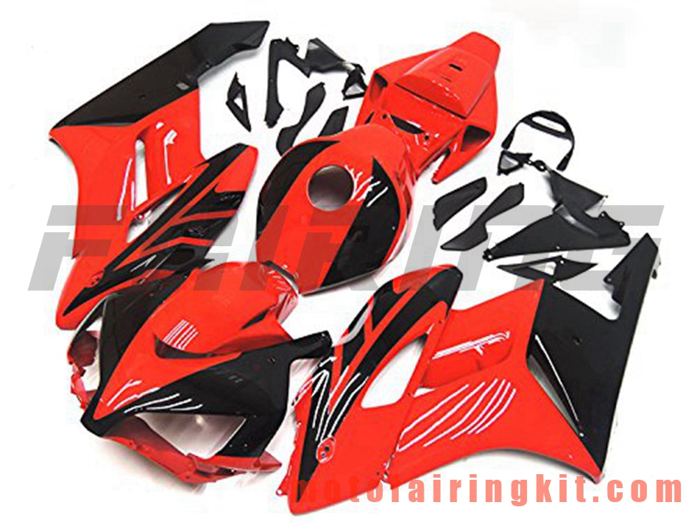 Fairing Kits Fit for CBR1000RR 2004 2005 CBR1000 RR 04 05 Plastic ABS Injection Mold Complete Motorcycle Body Aftermarket Bodywork Frame (Red & Black) B111