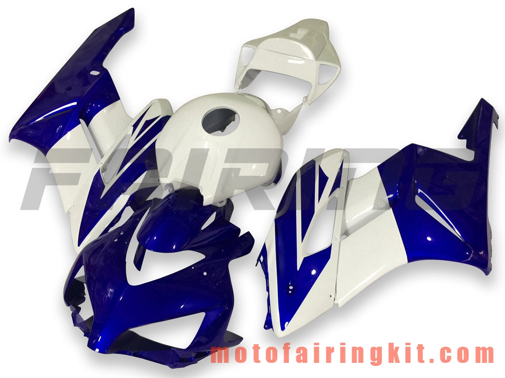 Fairing Kits Fit for CBR1000RR 2004 2005 CBR1000 RR 04 05 Plastic ABS Injection Mold Complete Motorcycle Body Aftermarket Bodywork Frame (Blue & White) B115