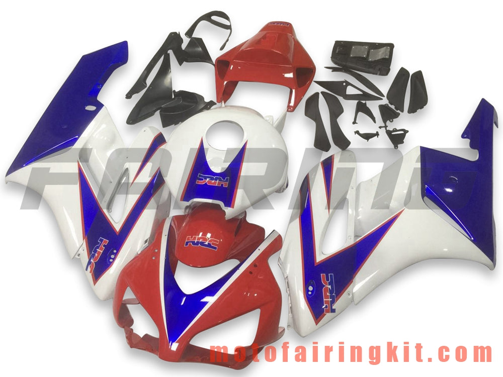 Kits de carenado aptos para CBR1000RR 2004 2005 CBR1000 RR 04 05 Molde de inyección de plástico ABS Carrocería completa para motocicleta Carrocería del mercado de accesorios Marco (blanco y rojo) B117