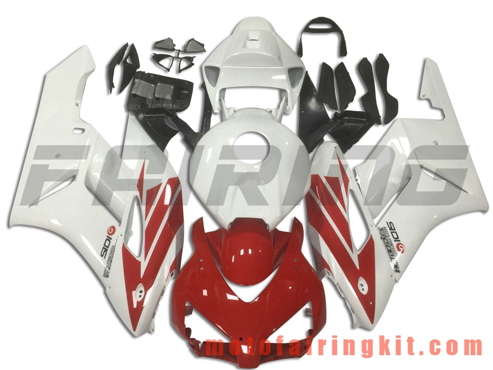 Kits de carenado aptos para CBR1000RR 2004 2005 CBR1000 RR 04 05 Molde de inyección de plástico ABS Carrocería completa para motocicleta Carrocería del mercado de accesorios Marco (blanco y rojo) B119