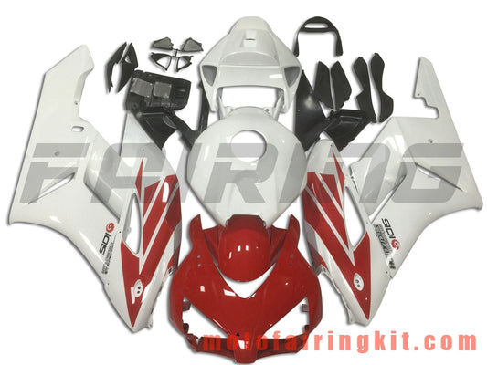 Fairing Kits Fit for CBR1000RR 2004 2005 CBR1000 RR 04 05 Plastic ABS Injection Mold Complete Motorcycle Body Aftermarket Bodywork Frame (White & Red) B119