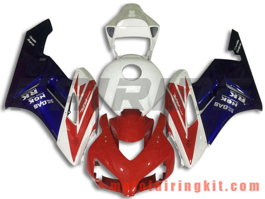 Fairing Kits Fit for CBR1000RR 2004 2005 CBR1000 RR 04 05 Plastic ABS Injection Mold Complete Motorcycle Body Aftermarket Bodywork Frame (Red & Blue) B120