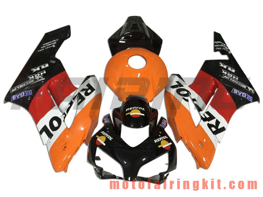 Fairing Kits Fit for CBR1000RR 2004 2005 CBR1000 RR 04 05 Plastic ABS Injection Mold Complete Motorcycle Body Aftermarket Bodywork Frame (Orange & Black) B121