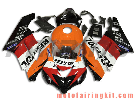 フェアリングキット CBR1000RR 2004 2005 CBR1000 RR 04 05 プラスチック ABS 射出成形 完全なオートバイボディ アフターマーケットボディワークフレーム (オレンジ &amp; ブラック) B124