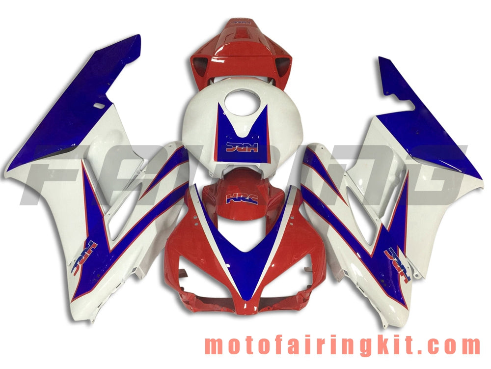 Kits de carenado aptos para CBR1000RR 2004 2005 CBR1000 RR 04 05 Molde de inyección de plástico ABS Carrocería completa para motocicleta Carrocería del mercado de accesorios Marco (rojo y azul) B127