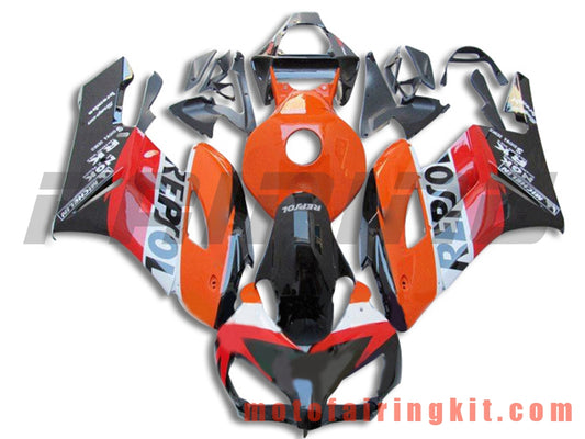 Kits de carenado aptos para CBR1000RR 2004 2005 CBR1000 RR 04 05 Molde de inyección de plástico ABS Carrocería completa para motocicleta Carrocería del mercado de accesorios Marco (naranja y negro) B134