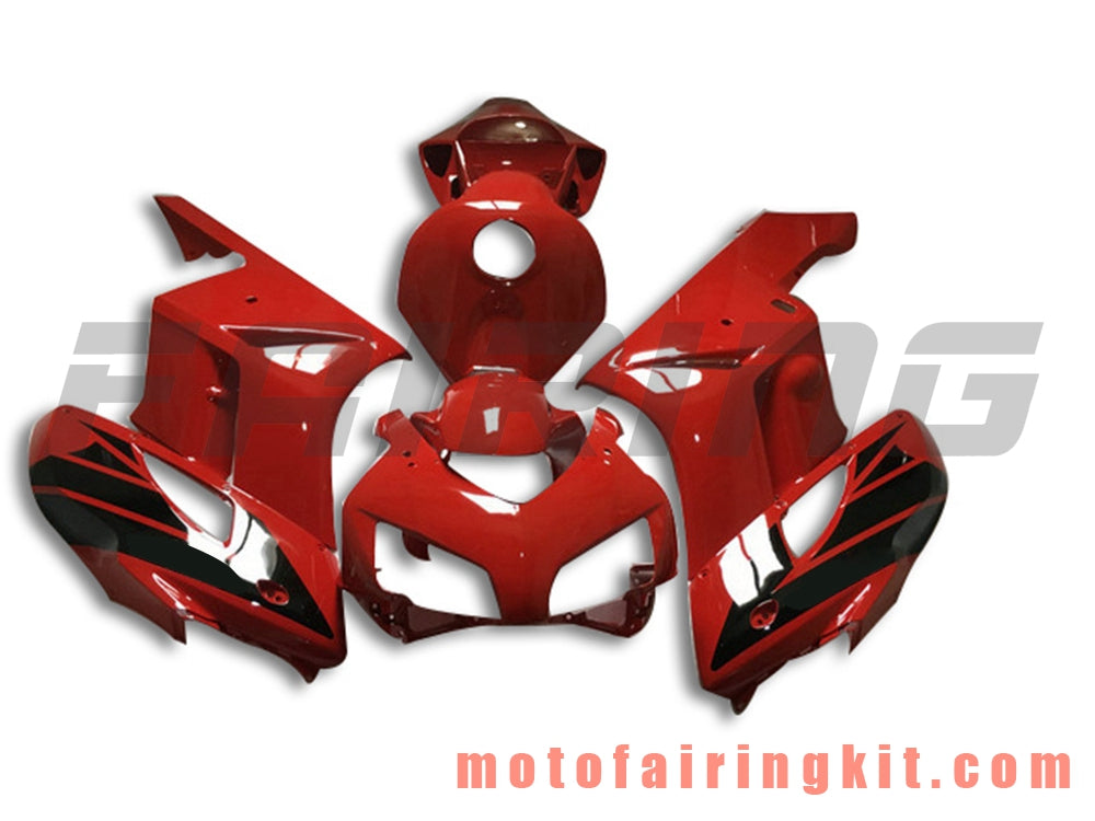 Kits de carenado aptos para CBR1000RR 2004 2005 CBR1000 RR 04 05 Molde de inyección de plástico ABS Carrocería completa para motocicleta Carrocería del mercado de accesorios Marco (rojo y negro) B137