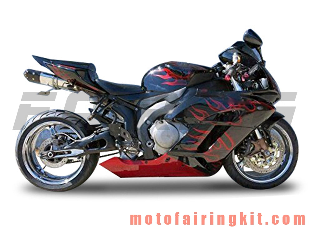 Kits de carenado aptos para CBR1000RR 2004 2005 CBR1000 RR 04 05 Molde de inyección de plástico ABS Carrocería completa para motocicleta Marco de carrocería de posventa (rojo y negro) B138