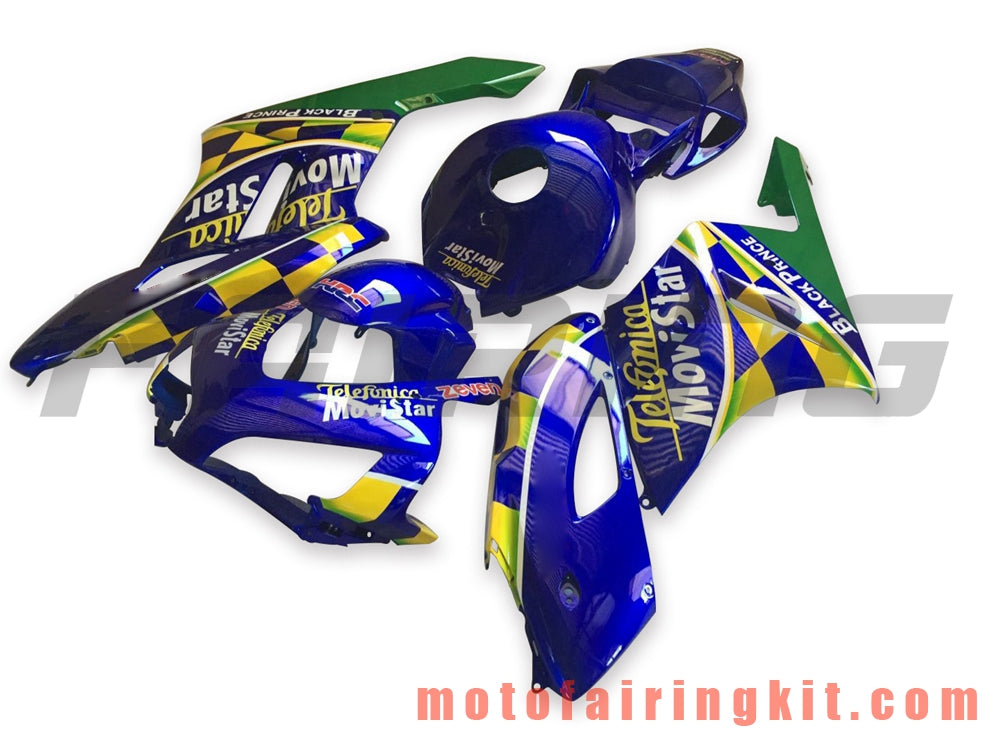 Fairing Kits Fit for CBR1000RR 2004 2005 CBR1000 RR 04 05 Plastic ABS Injection Mold Complete Motorcycle Body Aftermarket Bodywork Frame (Blue & Yellow) B139