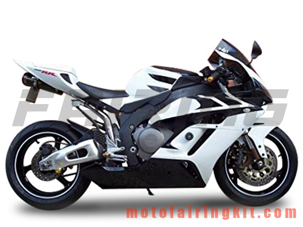 Kits de carenado aptos para CBR1000RR 2004 2005 CBR1000 RR 04 05 Molde de inyección de plástico ABS Carrocería completa para motocicleta Marco de carrocería de posventa (blanco y negro) B141