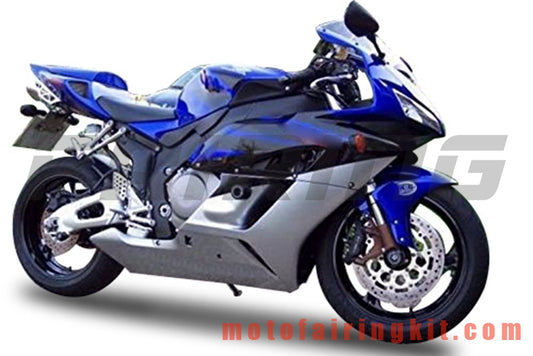 Fairing Kits Fit for CBR1000RR 2004 2005 CBR1000 RR 04 05 Plastic ABS Injection Mold Complete Motorcycle Body Aftermarket Bodywork Frame (Blue & Silver) B144