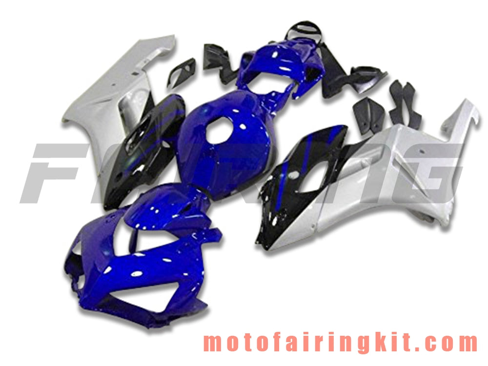 Fairing Kits Fit for CBR1000RR 2004 2005 CBR1000 RR 04 05 Plastic ABS Injection Mold Complete Motorcycle Body Aftermarket Bodywork Frame (Blue & Silver) B144