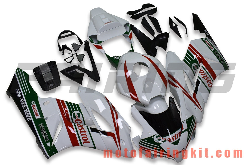 Fairing Kits Fit for CBR1000RR 2004 2005 CBR1000 RR 04 05 Plastic ABS Injection Mold Complete Motorcycle Body Aftermarket Bodywork Frame (White & Red) B146