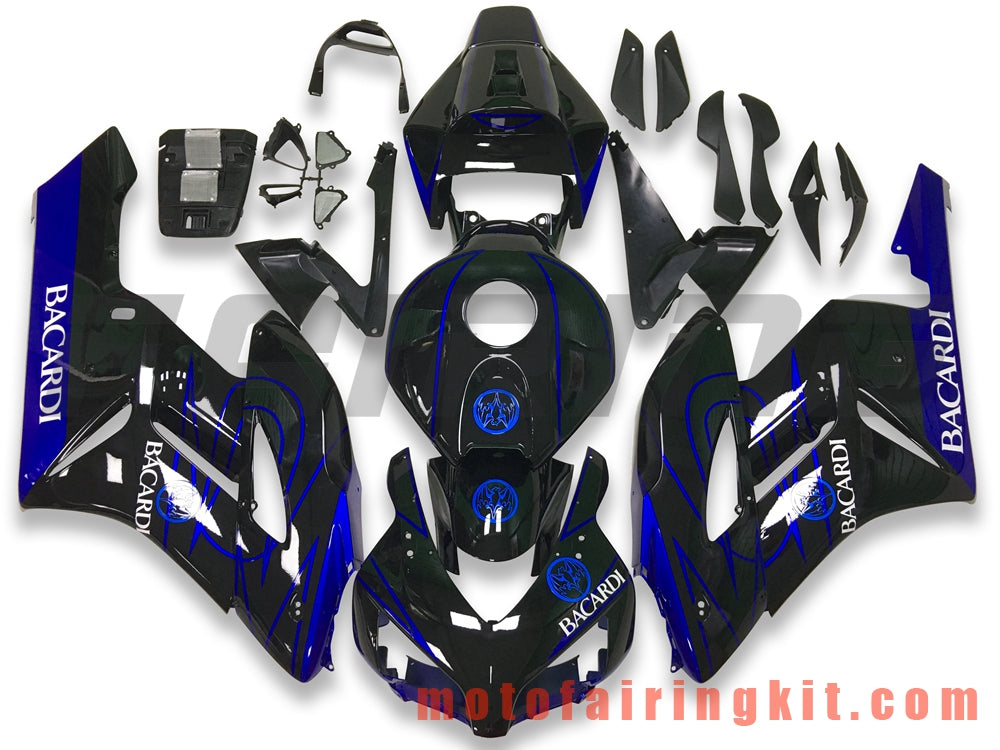 Fairing Kits Fit for CBR1000RR 2004 2005 CBR1000 RR 04 05 Plastic ABS Injection Mold Complete Motorcycle Body Aftermarket Bodywork Frame (Black & Blue) B147