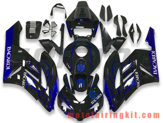 Fairing Kits Fit for CBR1000RR 2004 2005 CBR1000 RR 04 05 Plastic ABS Injection Mold Complete Motorcycle Body Aftermarket Bodywork Frame (Black & Blue) B147