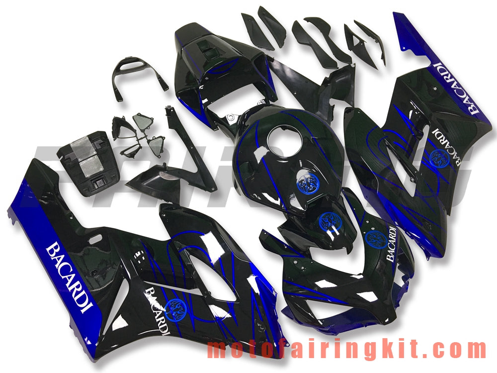 Fairing Kits Fit for CBR1000RR 2004 2005 CBR1000 RR 04 05 Plastic ABS Injection Mold Complete Motorcycle Body Aftermarket Bodywork Frame (Black & Blue) B147