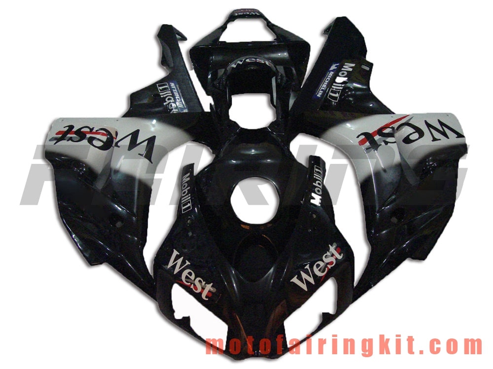 フェアリングキット CBR1000RR 2006 2007 CBR1000 RR 06 07 プラスチック ABS 射出成形 完全なオートバイボディ アフターマーケットボディワークフレーム (ブラック) B004