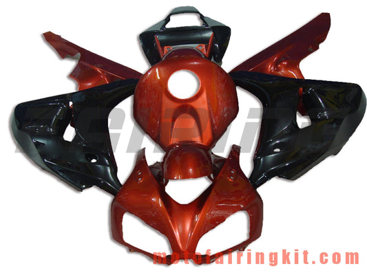 Fairing Kits Fit for CBR1000RR 2006 2007 CBR1000 RR 06 07 Plastic ABS Injection Mold Complete Motorcycle Body Aftermarket Bodywork Frame (Red & Black) B005