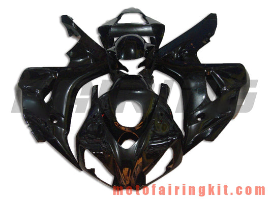 Kits de carenado aptos para CBR1000RR 2006 2007 CBR1000 RR 06 07 Molde de inyección de plástico ABS Carrocería completa para motocicleta Carrocería del mercado de accesorios Marco (negro) B006