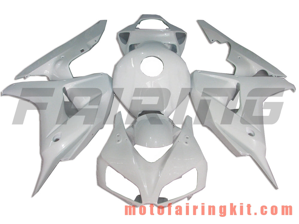 Fairing Kits Fit for CBR1000RR 2006 2007 CBR1000 RR 06 07 Plastic ABS Injection Mold Complete Motorcycle Body Aftermarket Bodywork Frame (White) B008