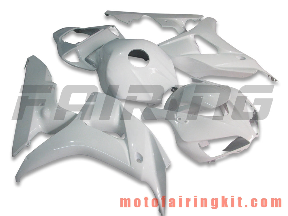 Fairing Kits Fit for CBR1000RR 2006 2007 CBR1000 RR 06 07 Plastic ABS Injection Mold Complete Motorcycle Body Aftermarket Bodywork Frame (White) B008