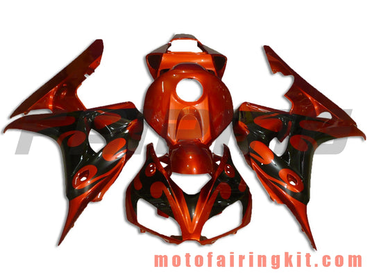 Kits de carenado aptos para CBR1000RR 2006 2007 CBR1000 RR 06 07 Molde de inyección de plástico ABS Carrocería completa para motocicleta Carrocería del mercado de accesorios Marco (rojo) B011