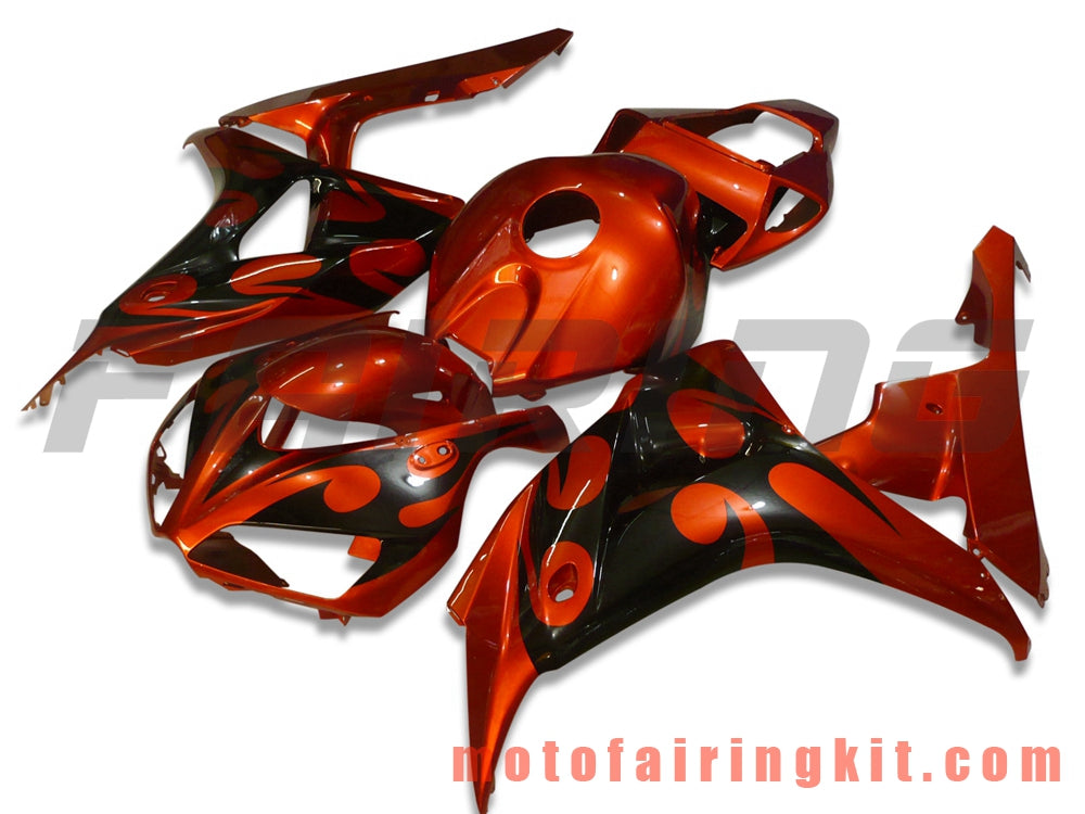 Fairing Kits Fit for CBR1000RR 2006 2007 CBR1000 RR 06 07 Plastic ABS Injection Mold Complete Motorcycle Body Aftermarket Bodywork Frame (Red) B011