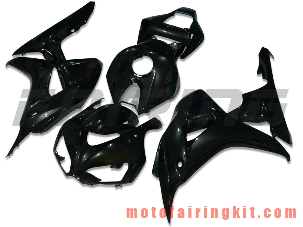 Fairing Kits Fit for CBR1000RR 2006 2007 CBR1000 RR 06 07 Plastic ABS Injection Mold Complete Motorcycle Body Aftermarket Bodywork Frame (Black) B013