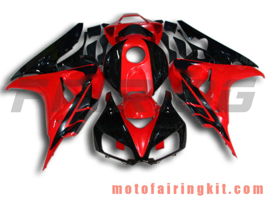 Fairing Kits Fit for CBR1000RR 2006 2007 CBR1000 RR 06 07 Plastic ABS Injection Mold Complete Motorcycle Body Aftermarket Bodywork Frame (Red & Black) B016