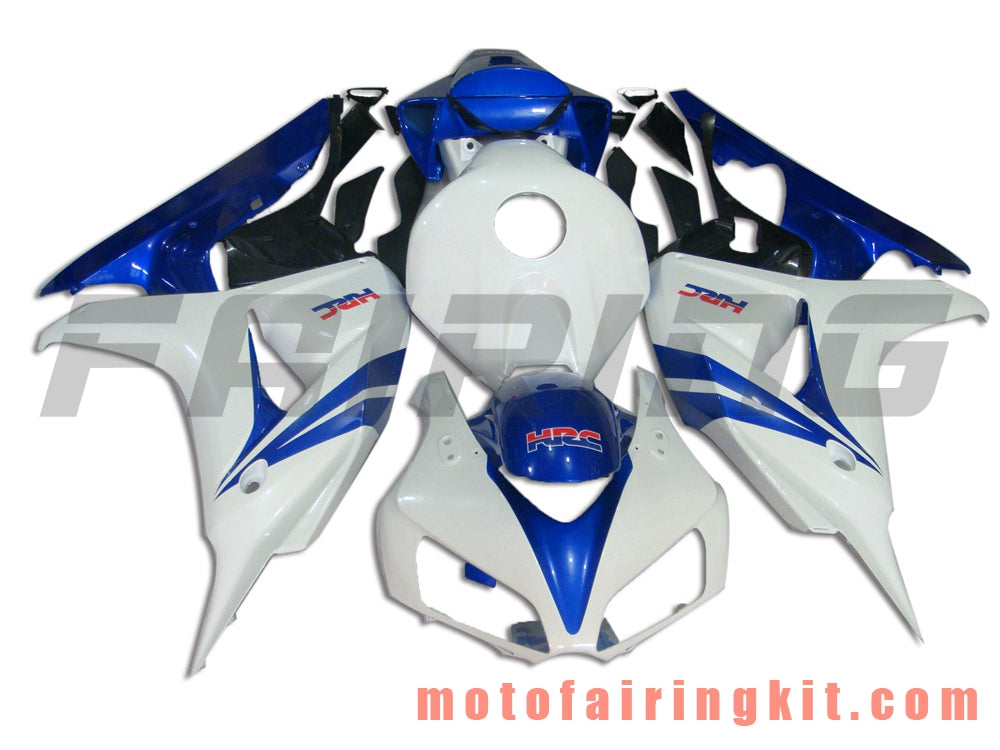 Fairing Kits Fit for CBR1000RR 2006 2007 CBR1000 RR 06 07 Plastic ABS Injection Mold Complete Motorcycle Body Aftermarket Bodywork Frame (Blue & White) B021