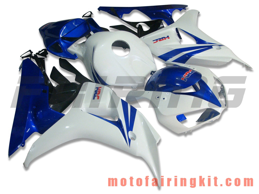 Fairing Kits Fit for CBR1000RR 2006 2007 CBR1000 RR 06 07 Plastic ABS Injection Mold Complete Motorcycle Body Aftermarket Bodywork Frame (Blue & White) B021