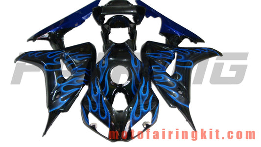 Kits de carenado aptos para CBR1000RR 2006 2007 CBR1000 RR 06 07 Molde de inyección de plástico ABS Carrocería completa para motocicleta Marco de carrocería de posventa (negro y azul) B022